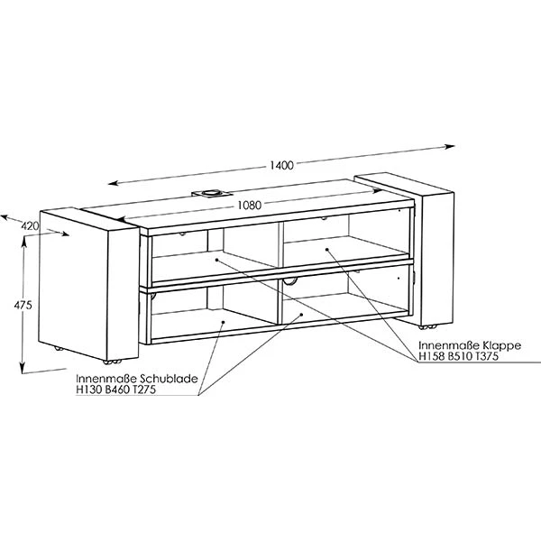 X-Line lowboard 1400 closed - Image 5